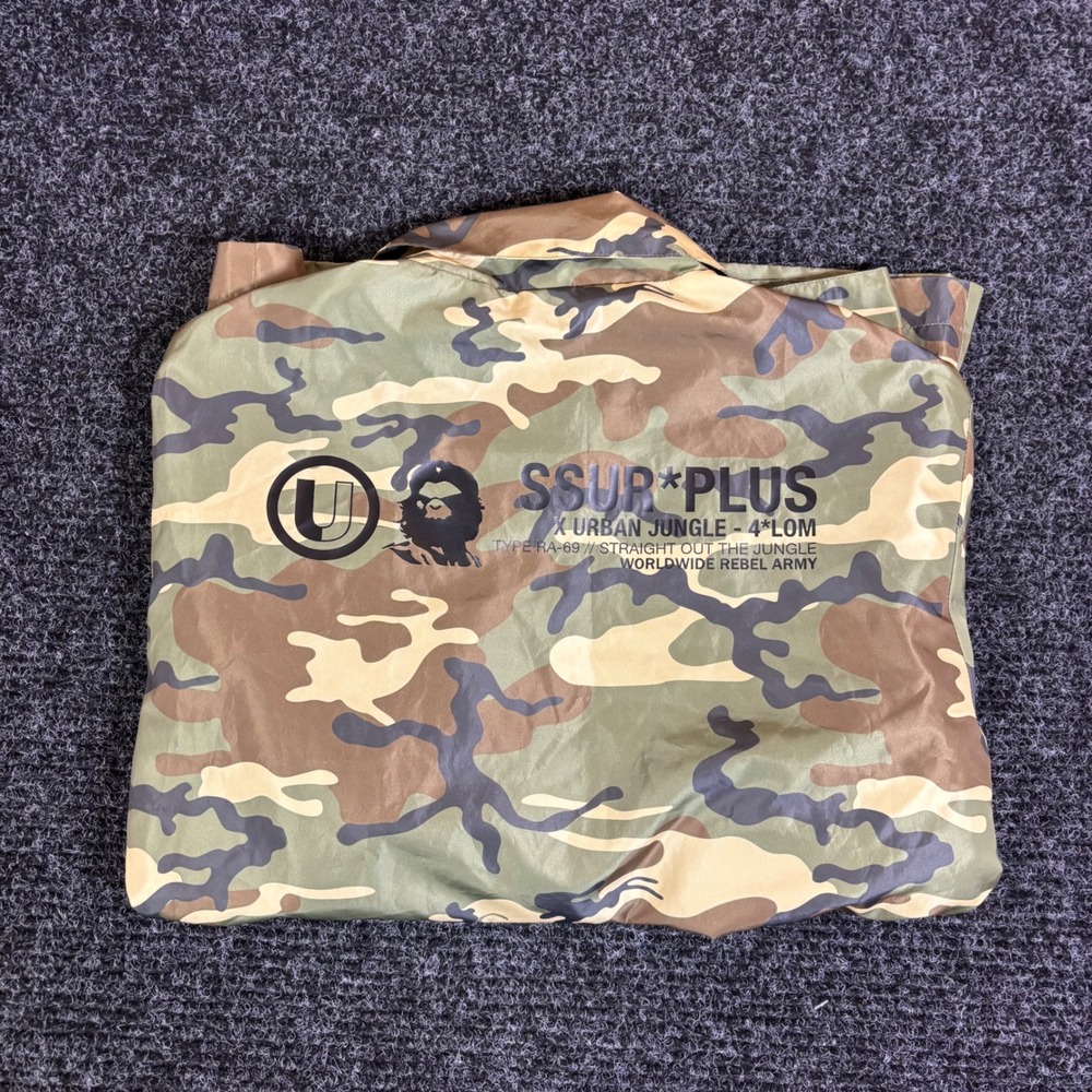 SSUR PLUS x Urban Jungle Camo Coach Jacket Type RA-69 Made in Italy Mens Medium
